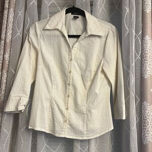 Autograph ny button down top large